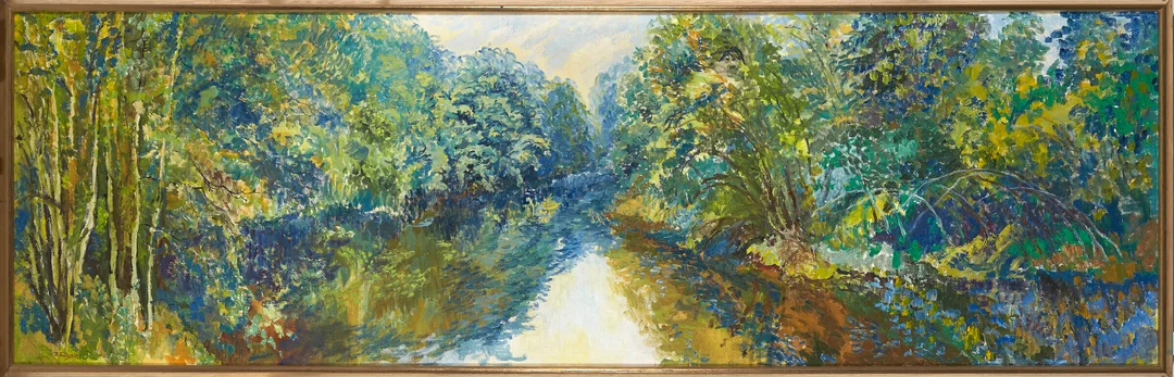 Fritzvold, Reidar — Elvelandskap — Kunst/Maleri — Blomqvist