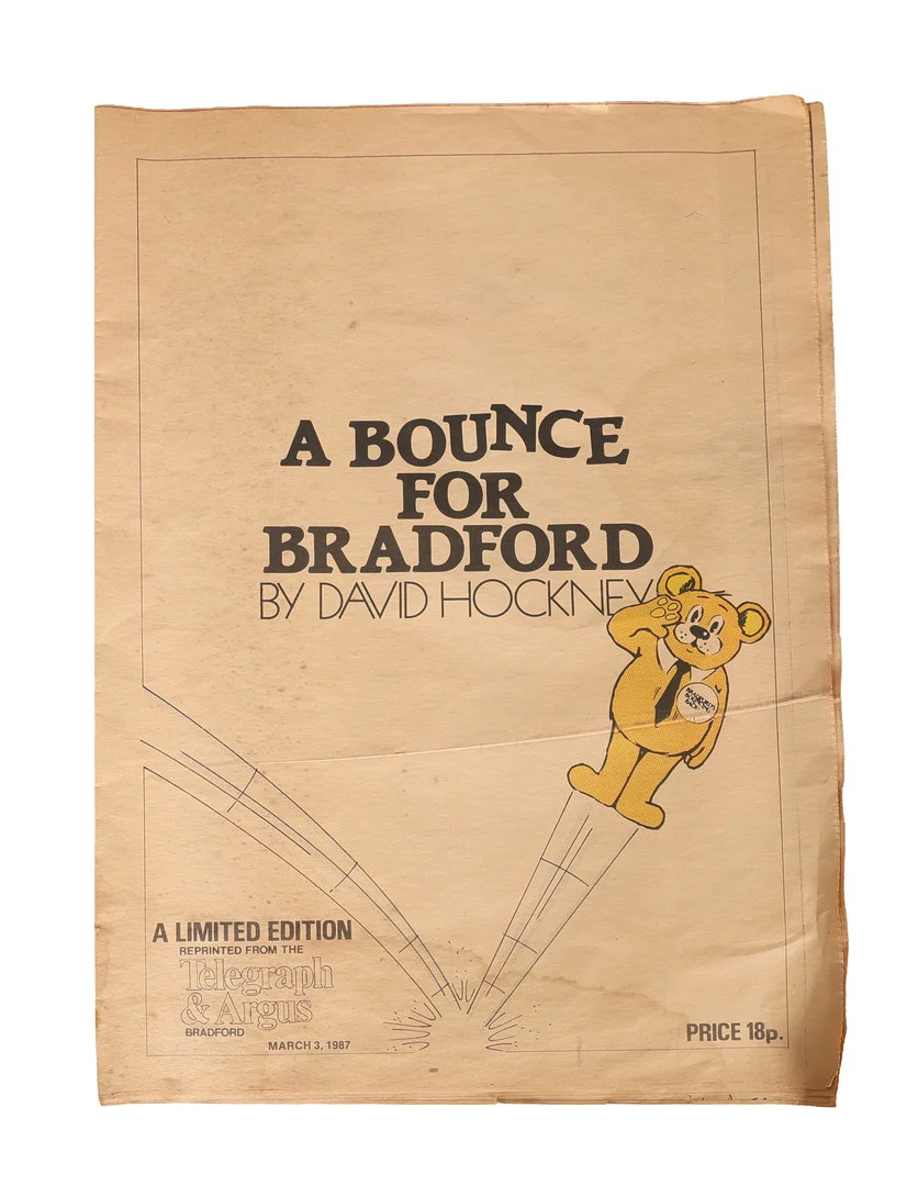 DAVID HOCKNEY (1937-2026) BOUNCE FOR BRADFORD. — Engravings & Prints — Bishop & Miller