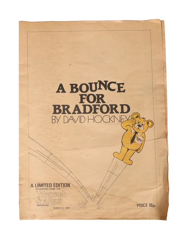 DAVID HOCKNEY (1937-2026) BOUNCE FOR BRADFORD.