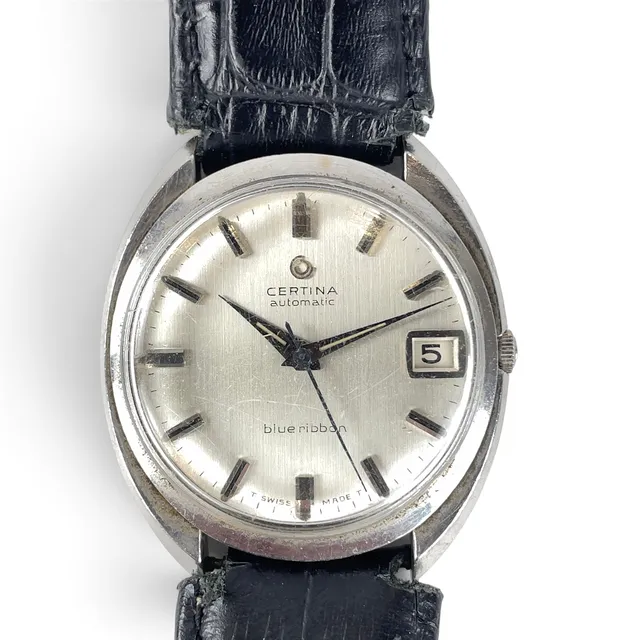 ARMBANDSUR, Certina, blue ribbon, automatic, boett i stål.
