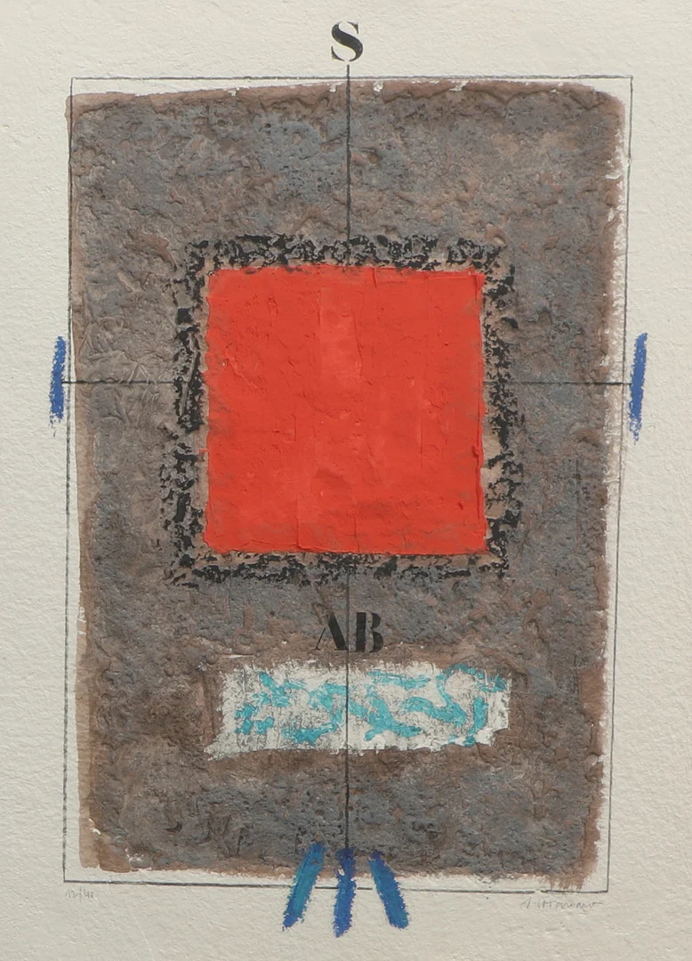 JAMES COIGNARD. Carborundumetsning, komposition, signerad, numrerad 12/40. — Engravings & Prints — Ekenbergs Auktioner