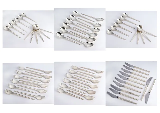 Magnus Stephensen for Georg Jensen 'Frigast'. Collection of dinner cutlery (75)