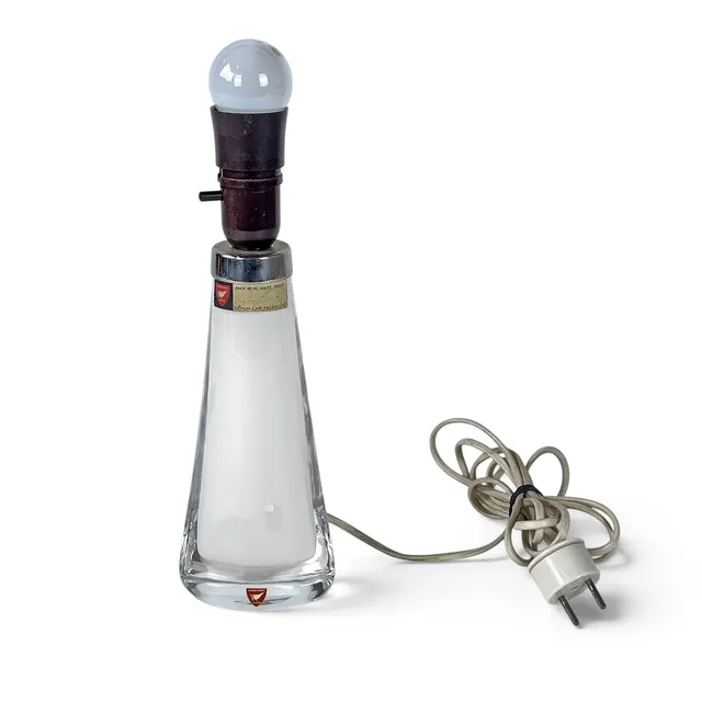 CARL FAGERLUND. Bordslampa, glas, RD 1566, Orrefors.