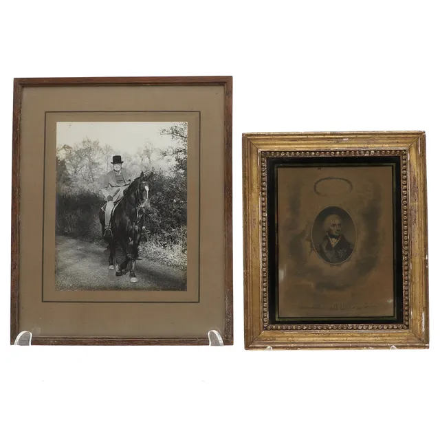 19THC NELSON PRINT & WINSTON CHURCHILL PHOTOGRAPH.