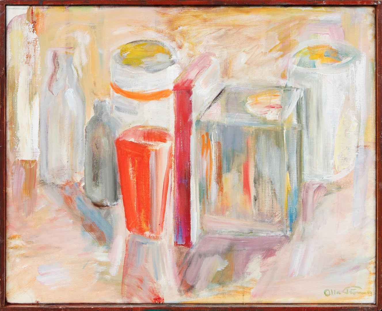 OLLE PETTERSSON. "Målarbord", olja på duk, signerad. — Paintings — Göteborgs Auktionsverk