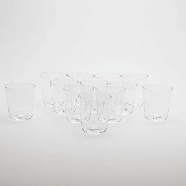 INGEGERD RÅMAN. GLAS, 12 STYCKEN, "BELLMAN", SKRUF.