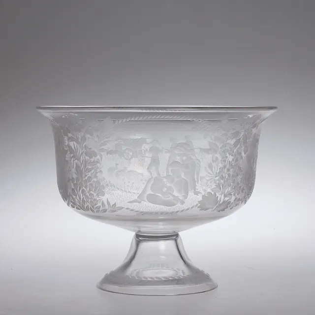 LISA BAUER. Skål, glas, Kostas årsskål till Evert Taubes minne.Signerad och numrerad 517175.
