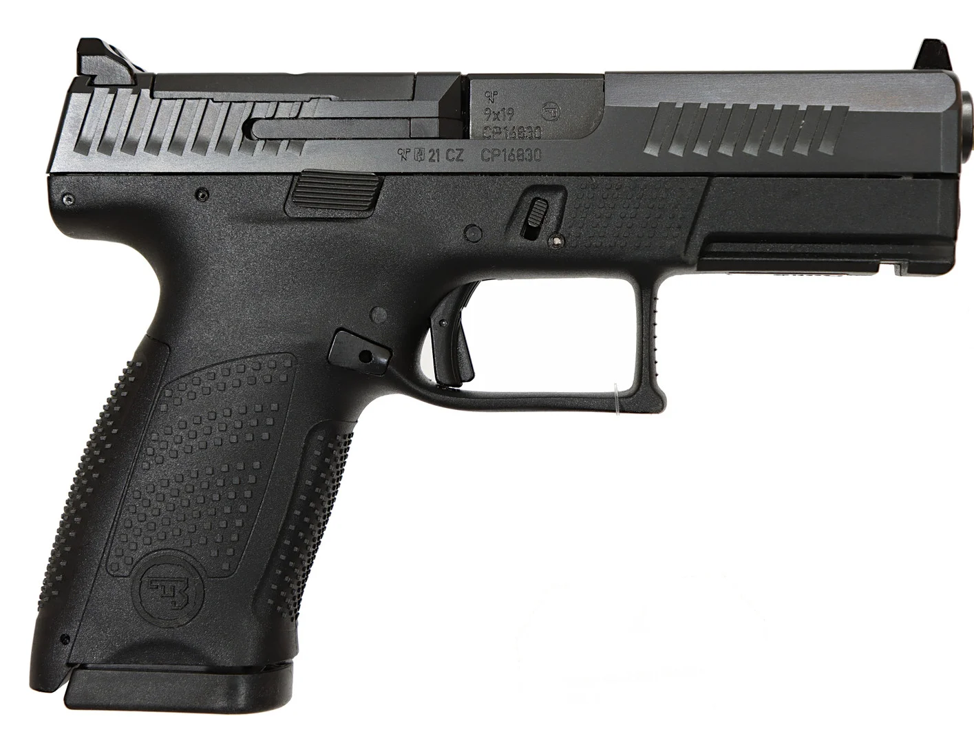 PISTOL, Halvautomatiskt, fabrikat CZ, modell P-10 C, kaliber 9mm (9x19), tillv.nr CP16830, se-nr 3450558. — Pistols — Walter Borg