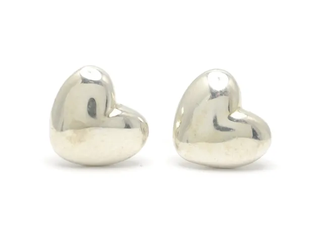 LENNSE ANDELL, örhängen, sterlingsilver, hjärtan, stift, vikt 4,8 g, originalask.