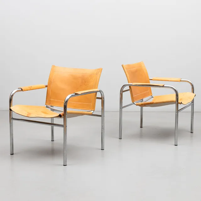 TORD BJÖRKLUND. Fåtöljer, ett par, "Klinte", IKEA, 1970/80-tal.