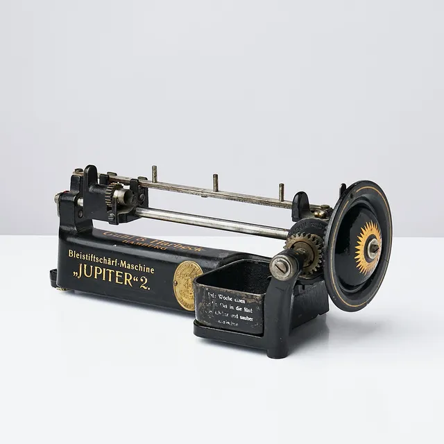 PENNVÄSSARE, "Jupiter 2" Guhl & Harbeck, Hamburg, järn, bemålad samt förgylld text.