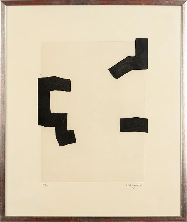EDUARDO CHILLIDA (1924-2002): ''Leku VI'' (1970), signerad, numrerad, 28/50 etsning och akvatint.