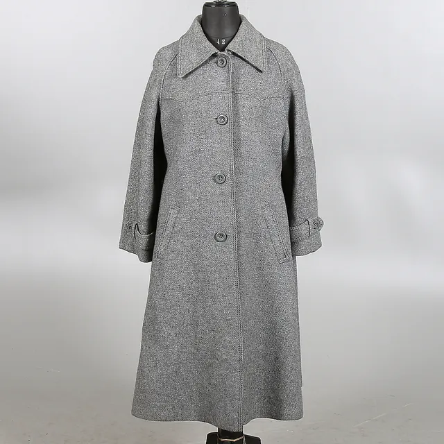KAPPA, ull, grå, 1960-tal. Strl. ca 42.