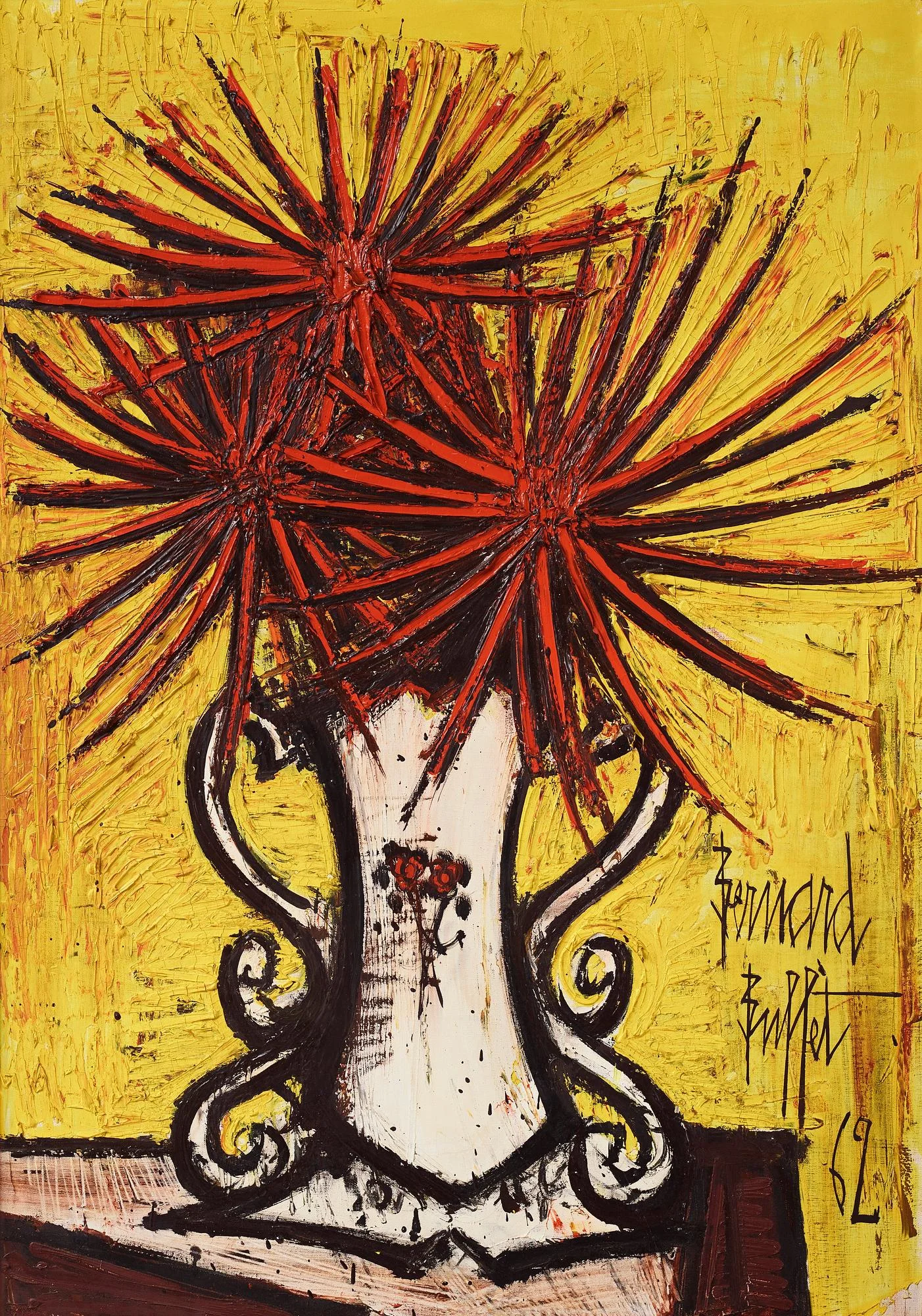 Bernard Buffet, "Dahlias". — Bukowskis