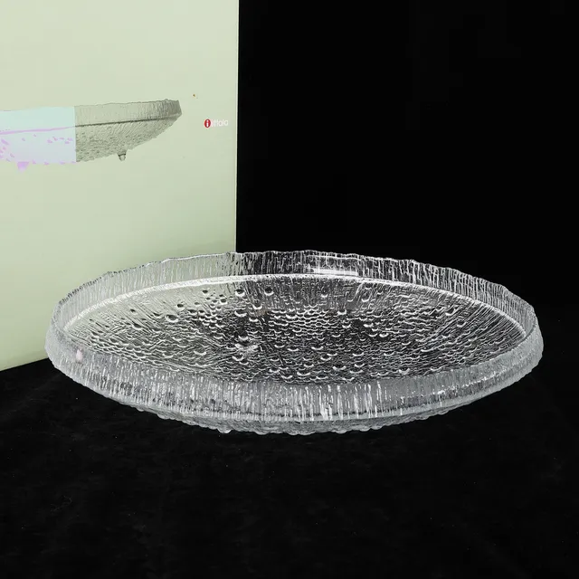 TAPIO WIRKKALA. Fat, glas, "Ultima Thule", Iittala, Finland, 1900-talets andra hälft.