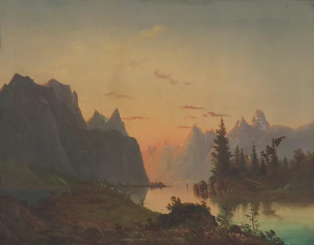 Due, Christian — "Fjordparti fra..." 1853/54