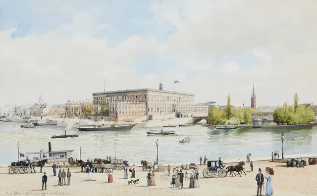 ANNA PALM DE ROSA. Le château royal de Stockholm.