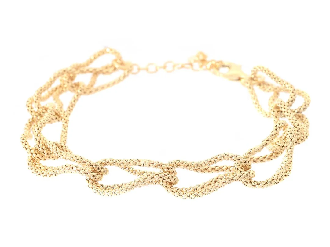 MARCELLO PANE, armband, förgyllt sterlingsilver, längd ca 17 cm -20 cm, etui, vikt 7 g. — Smycken/Armband — Kaplans