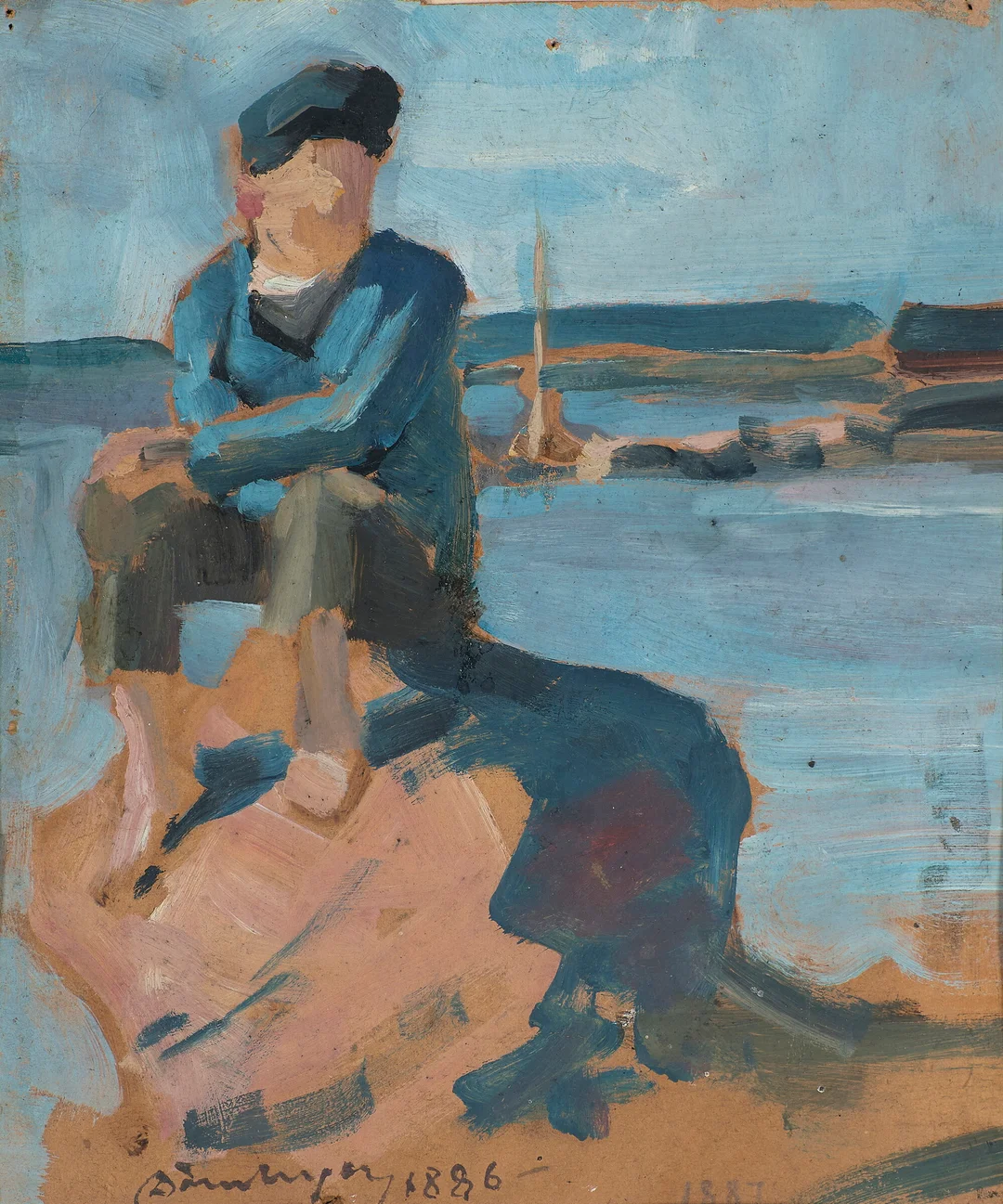 Dørnberger, Karl — En pust i bakken, 1886/87 — Kunst/Øvrig billedkunst — Blomqvist