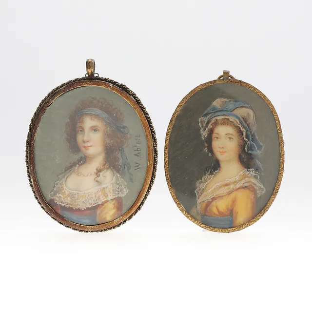 SPANISH SCHOOL, PROBABLY LATE 18TH CENTURY. Female portraits.
