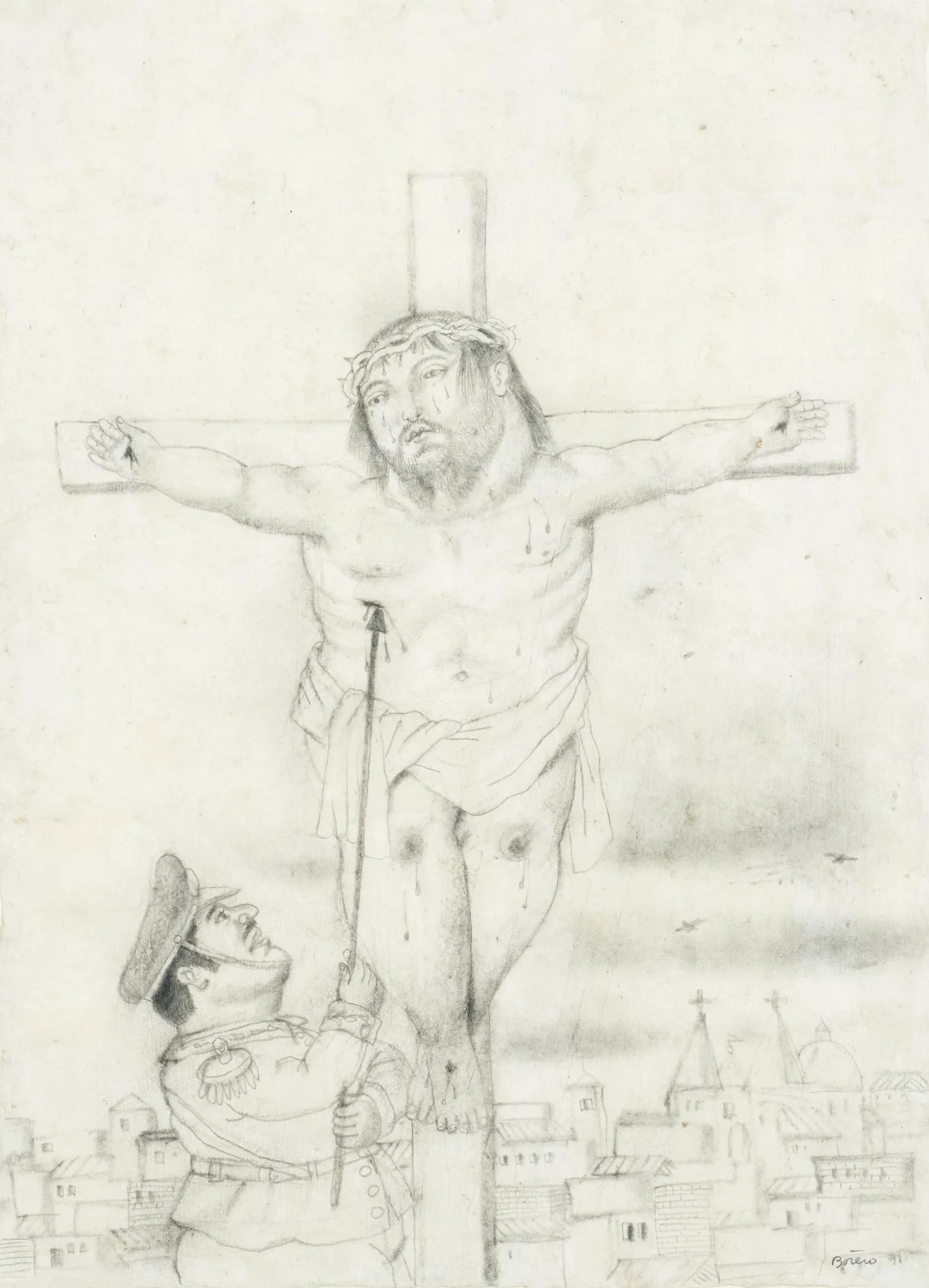 Fernando Botero, "Crocifissione". — Bukowskis