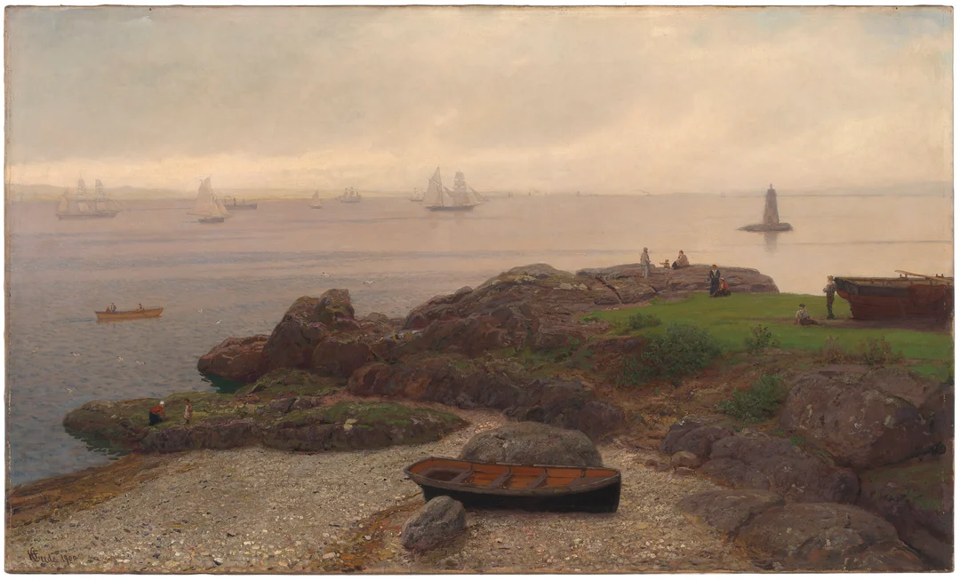 Gude, Hans Fredrik — "Regatta" 1900 — Kunst/Maleri — Blomqvist