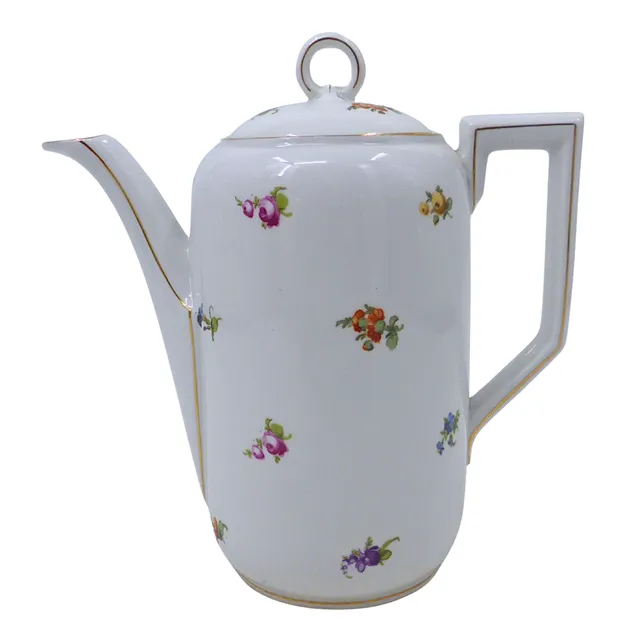 KAFFEEKANNE MIT BLUMENMUSTER.
