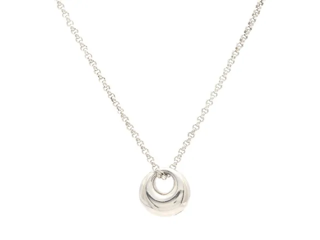 GEORG JENSEN, hänge/kedja, sterlingsilver, längd 39,5/42/45 cm, vikt 4,9 g, originalpåse.