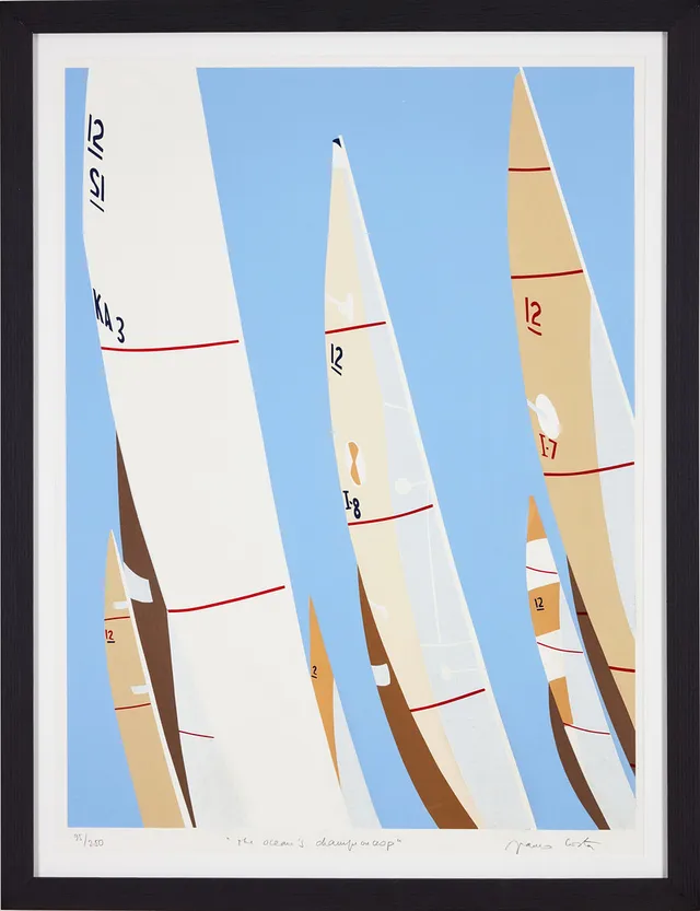 FRANCO COSTA. The Ocean´s champion crop, färgserigrafi, 82,5 x 61 cm.