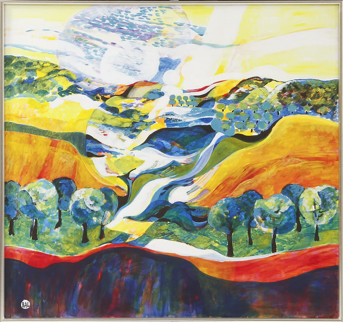 BENGT ARNE LINDEROS. Landskap. Olja på duk, signerad. — Paintings — Göteborgs Auktionsverk