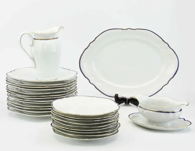 SERVISDELAR, porslin, 25 delar, "Victoria" Rosenthal Kronach, Tyskland 1900-tal.