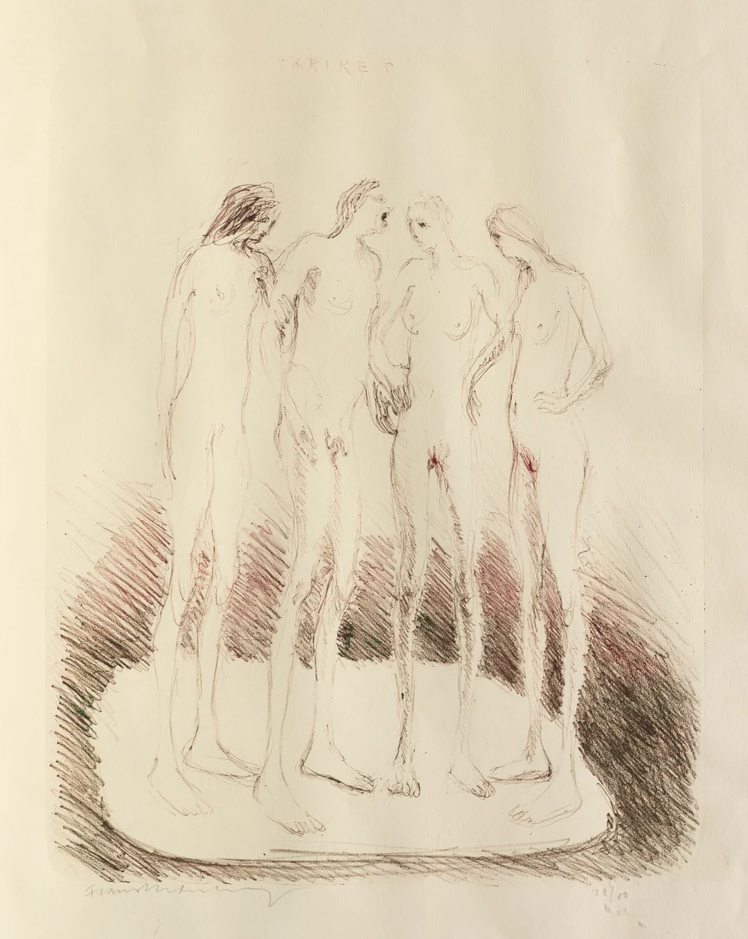 Widerberg, Frans — "Flåten (skriket)" 1981 — Kunst/Grafikk — Blomqvist