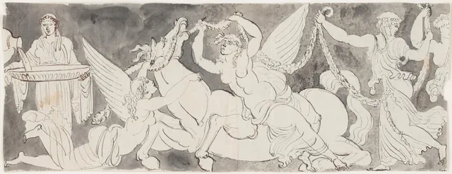 Louis Masreliez, Antik figurscen.