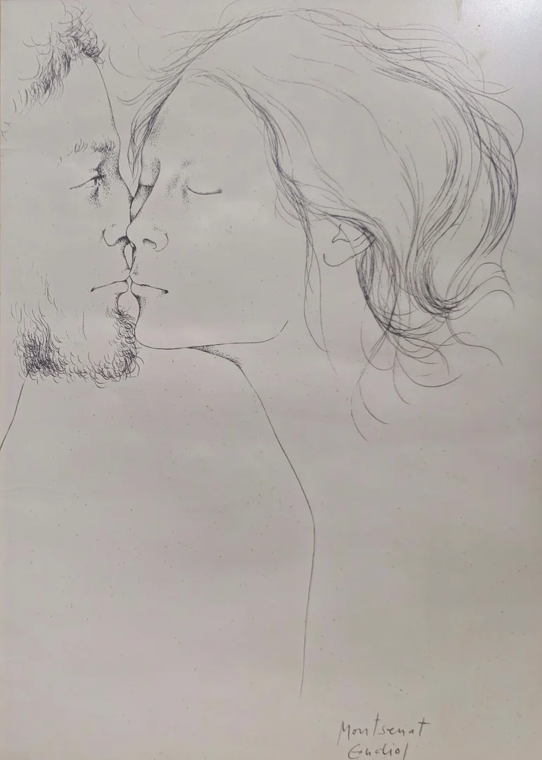 MONTSERRAT GUDIOL. EL BESO. OBRA GRÁFICA SOBRE PAPEL. — Engravings & Prints — Barcelona Auctions