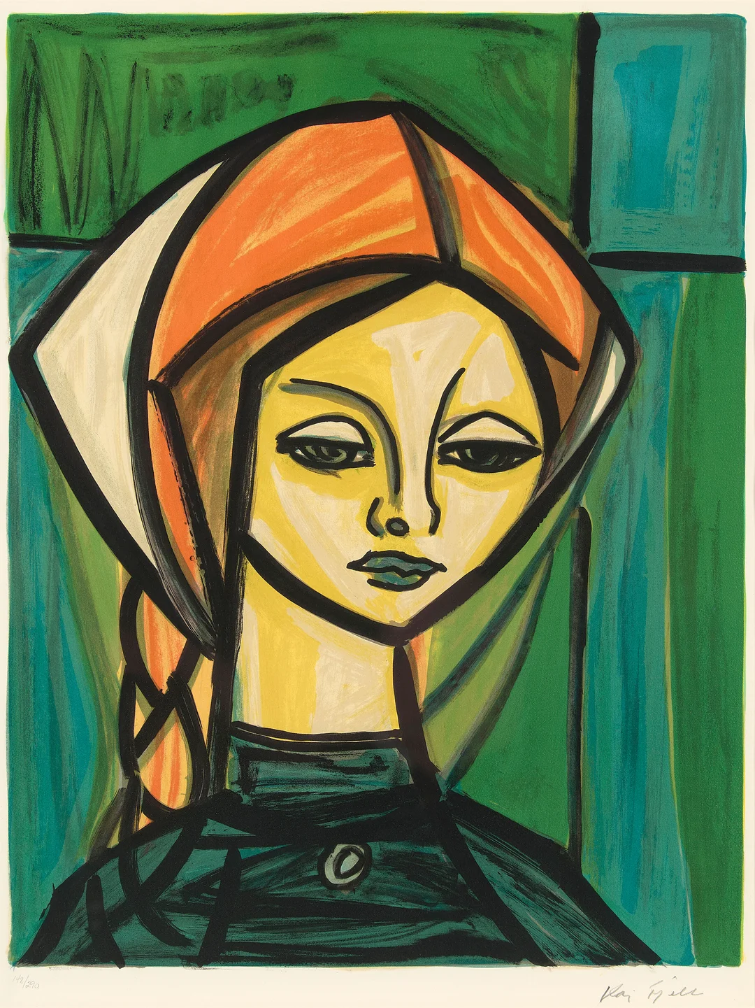Fjell, Kai — "Pikehode" 1987 — Kunst/Grafikk — Blomqvist