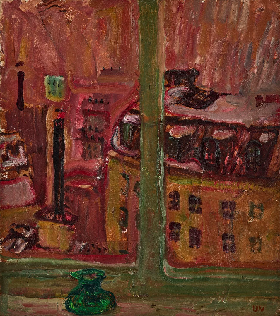 VERA NILSSON. Fönsterutsikt från Katarinavägen. — Paintings — Stockholms Auktionsverk Fine Art