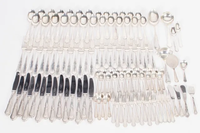 Horsens Silverware Factory. Silver cutlery, 'Rita' (121)