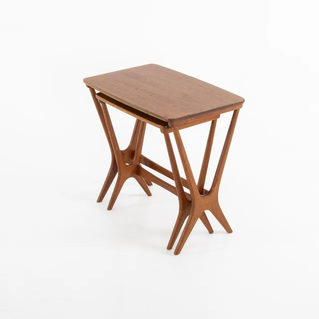 ERLING TORVITS. Satsbord, 2 st, "No 20", teak, Heltborg Møbler, Danmark, 1960-tal.