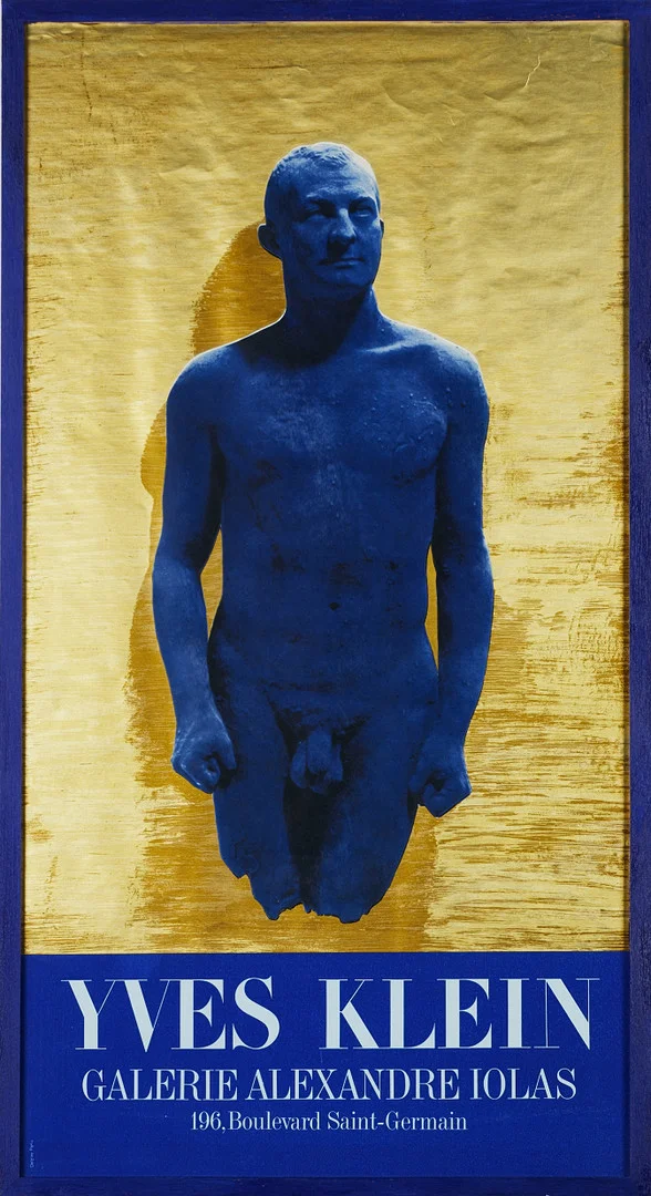 YVES KLEIN (FRENCH, 1928–1962). efter, utställningsposter, Galerie Alexandre Iolas. — Engravings & Prints — Stockholms Auktionsverk Magasin 5