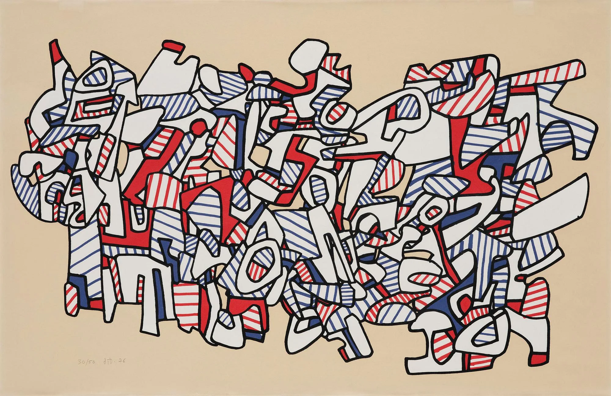 Jean Dubuffet, "Masse aux Pedales". — Bukowskis