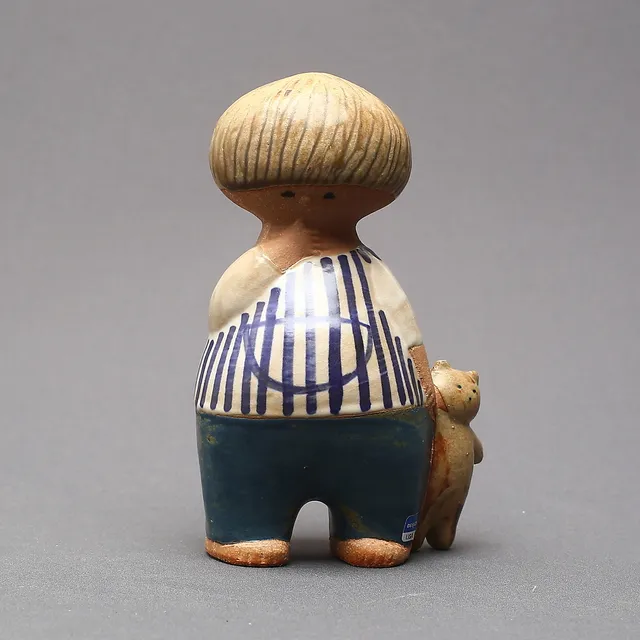 LISA LARSON, figurin, stengods, "Malin", ur serien Larsons Ungar, Gustavsberg.