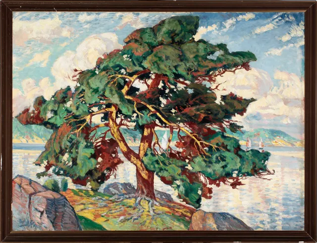 Diriks, Edvard — "Den gamle furu ved Drøbaksundet" 1911
