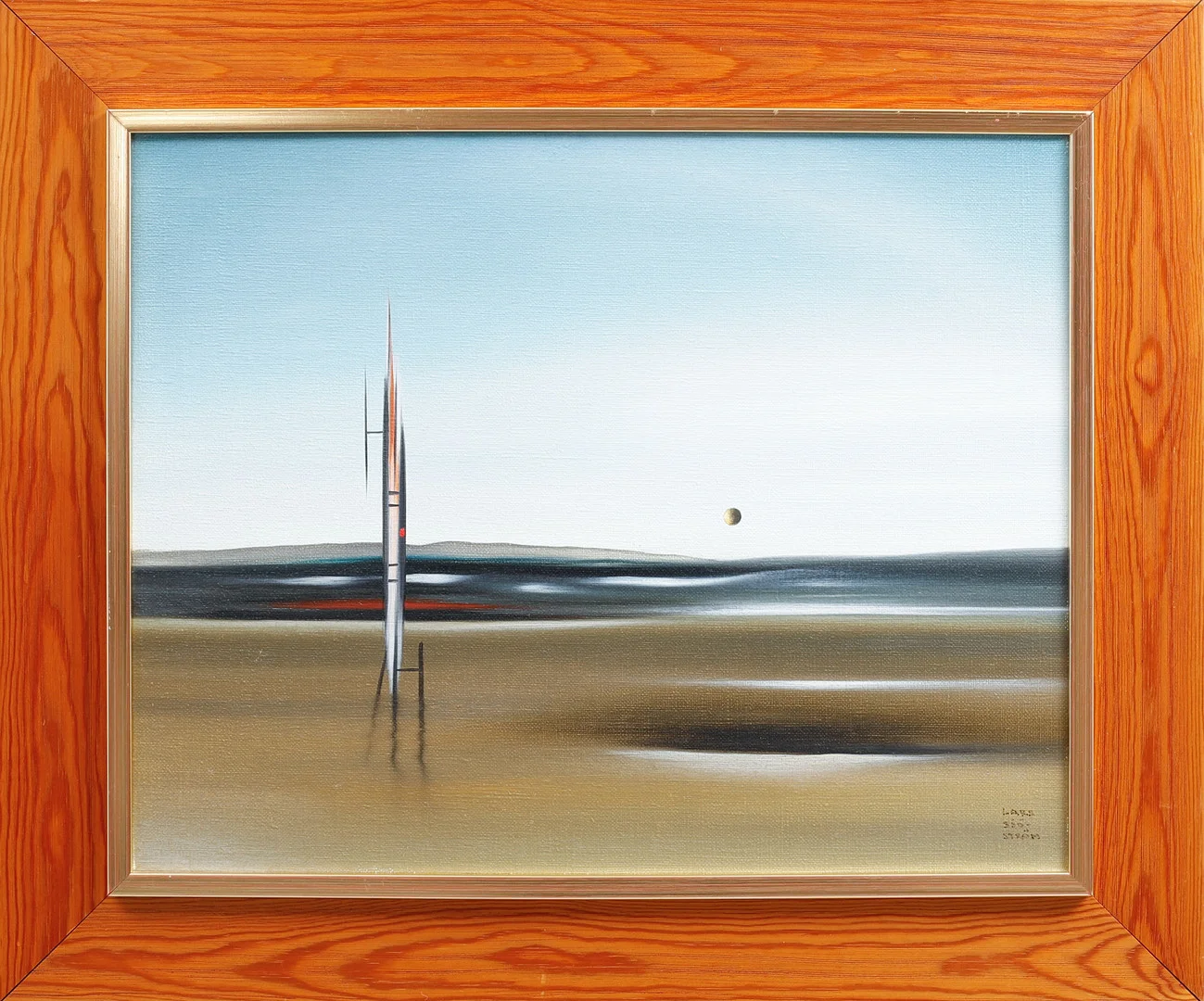 LARS SJÖSTRÖM. "Tyst väntan", olja på duk, signerad. — Paintings — Göteborgs Auktionsverk