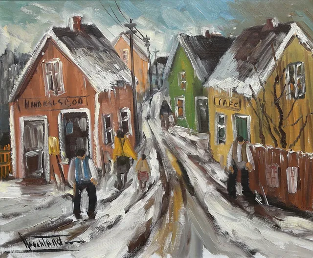 ARNE WALLSTEN. Olja på duk, signerad.