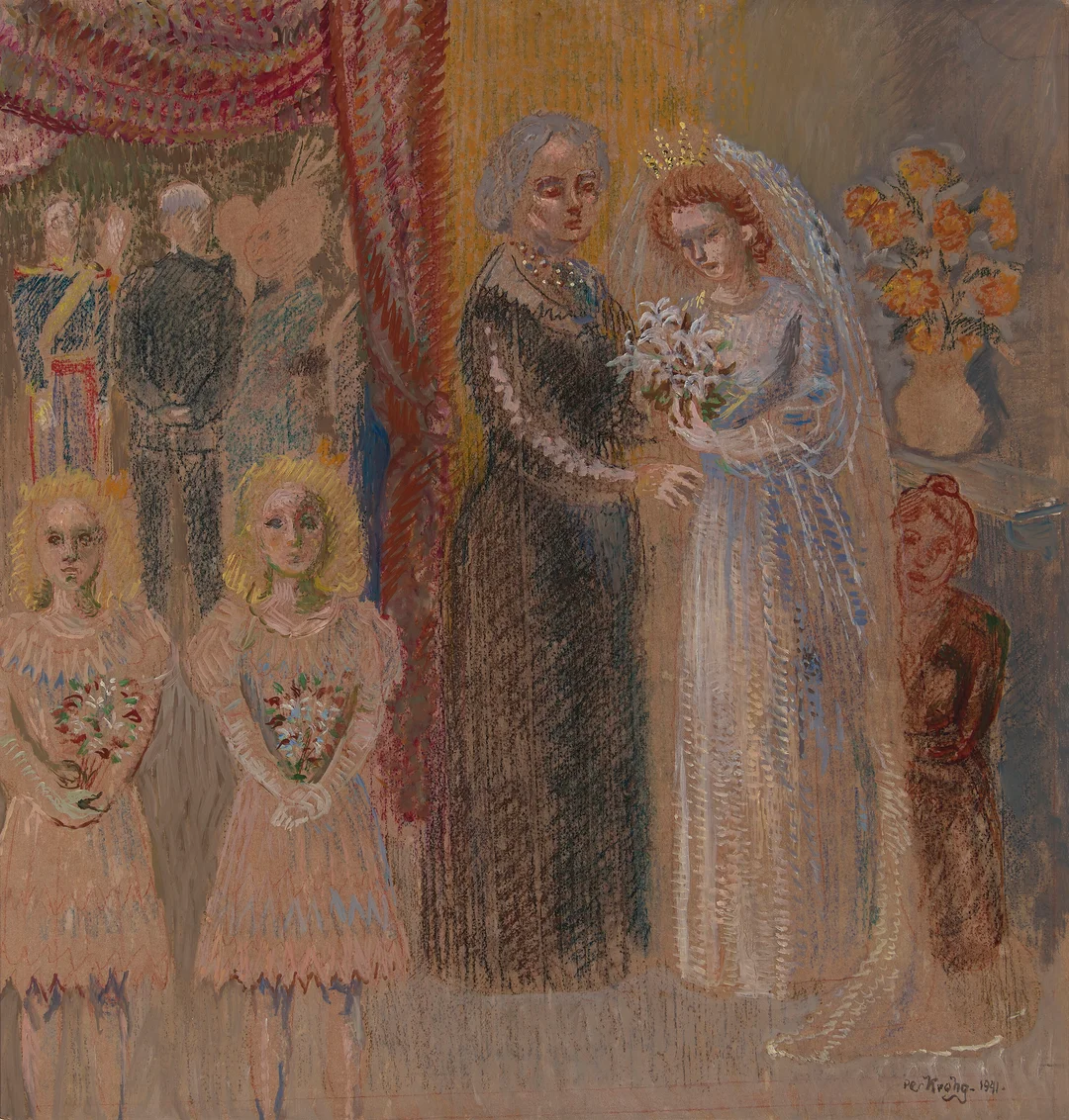 Krohg, Per — "Brudepikene" 1941 — Kunst/Maleri — Blomqvist