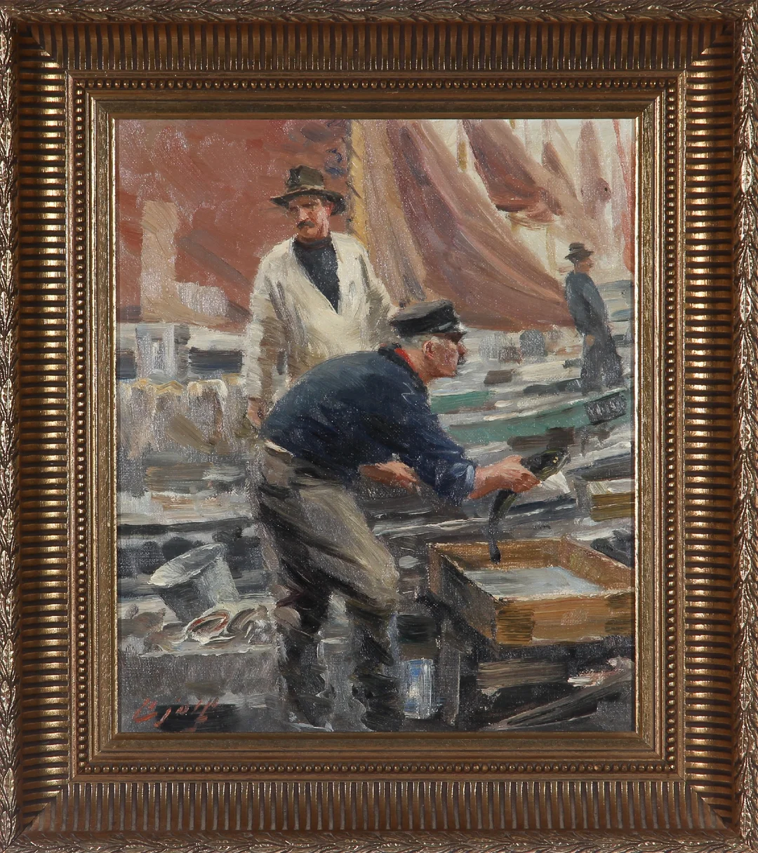 Søren Christian Bjulf. Fishmongers — Paintings and sculptures/Older pictorial arts — Lauritz