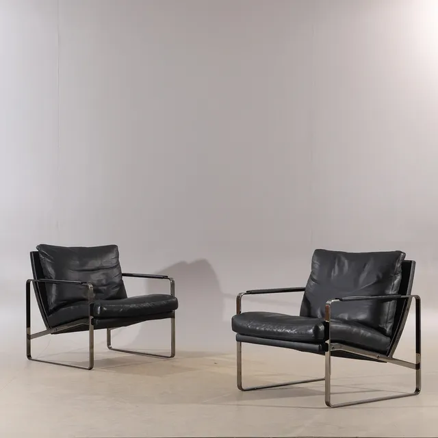 PREBEN FABRICIUS. Fåtöljer, 1 par, "Fabricius Armchair", Walter Knoll.