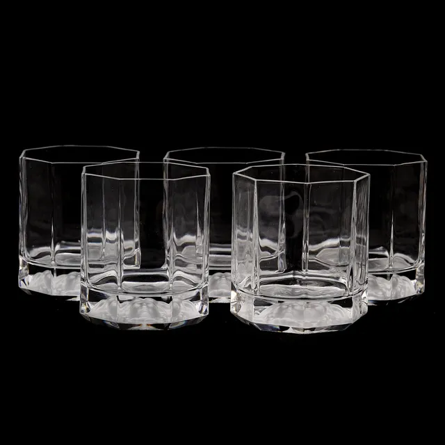 GIANNI VERSACE. Whiskyglas, 5 st, "Medusa", Rosenthal.