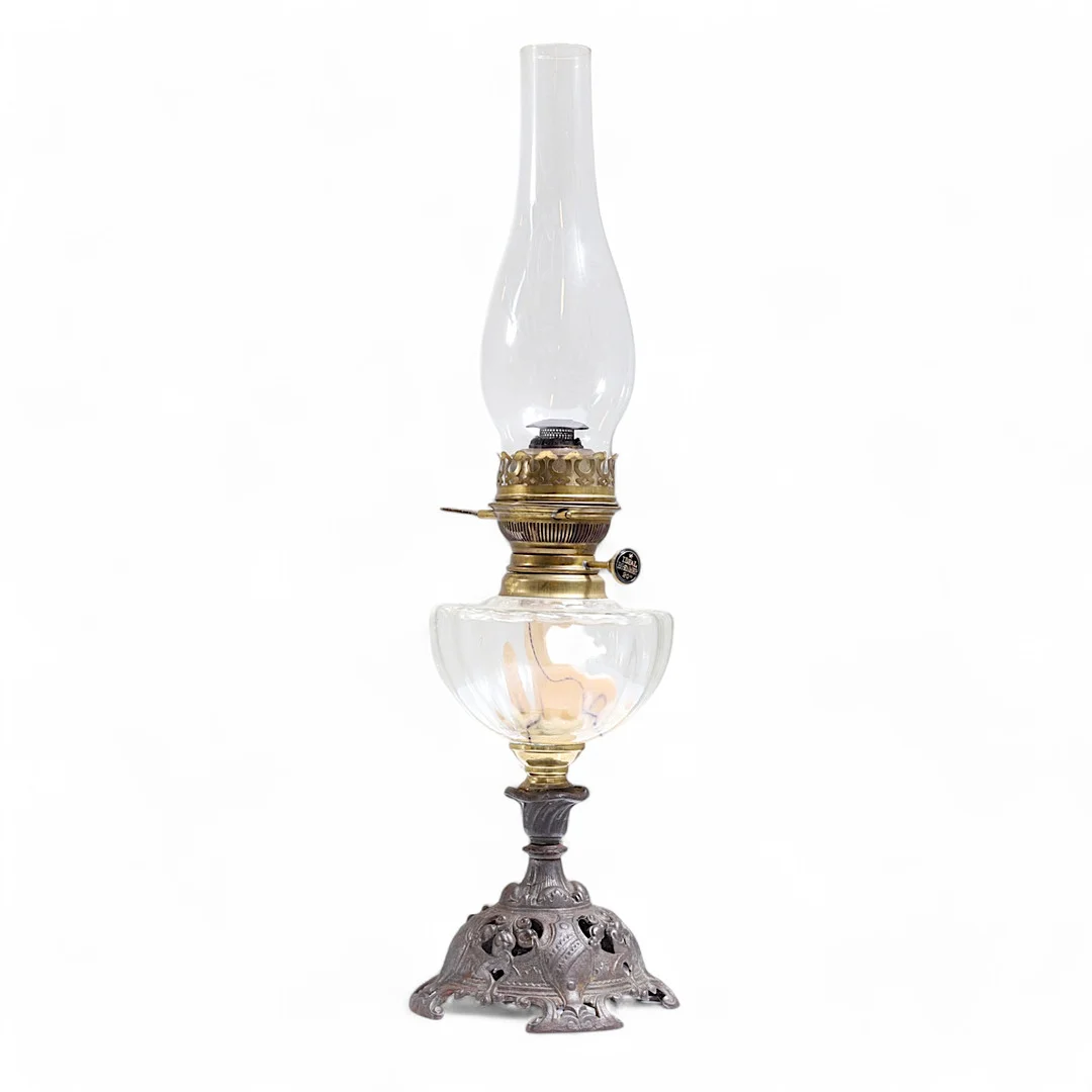 FOTOGENLAMPA, metall och glas, Ideal brenner, Tyskland, 1900-tal. — Other lighting — Gomér & Andersson Nyköping