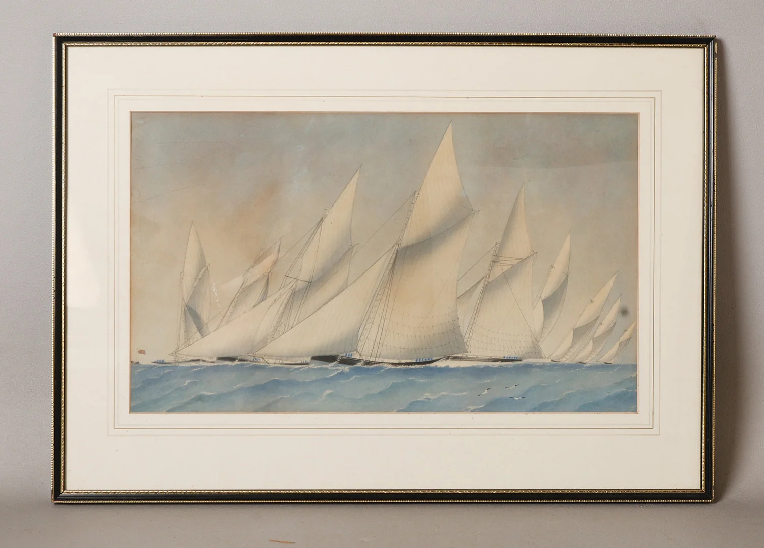 ATTRIBUTED TO RICHARD MARKES (BRITISH 1875-1920), STUDY OF SAILING BOATS. — Paintings — Bishop & Miller